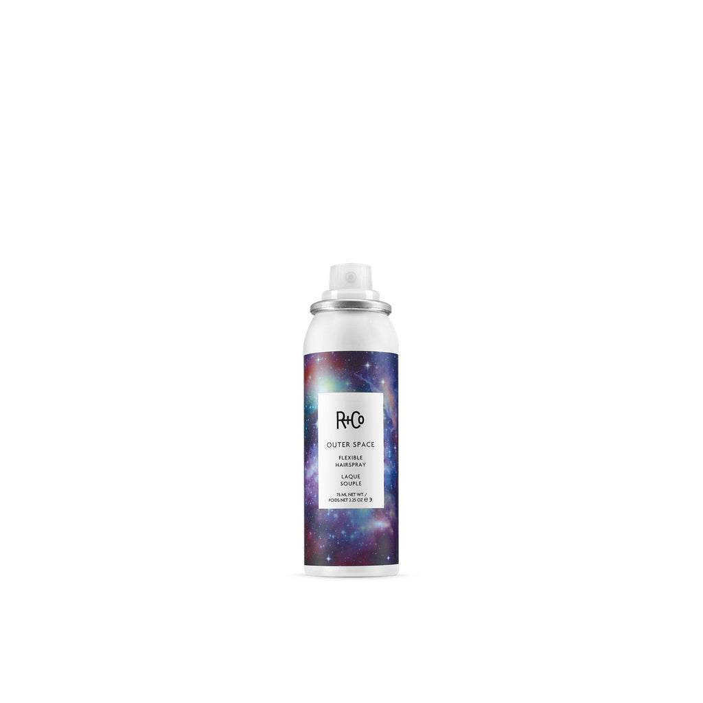 R+Co Outer Space flexible hairspray travel size